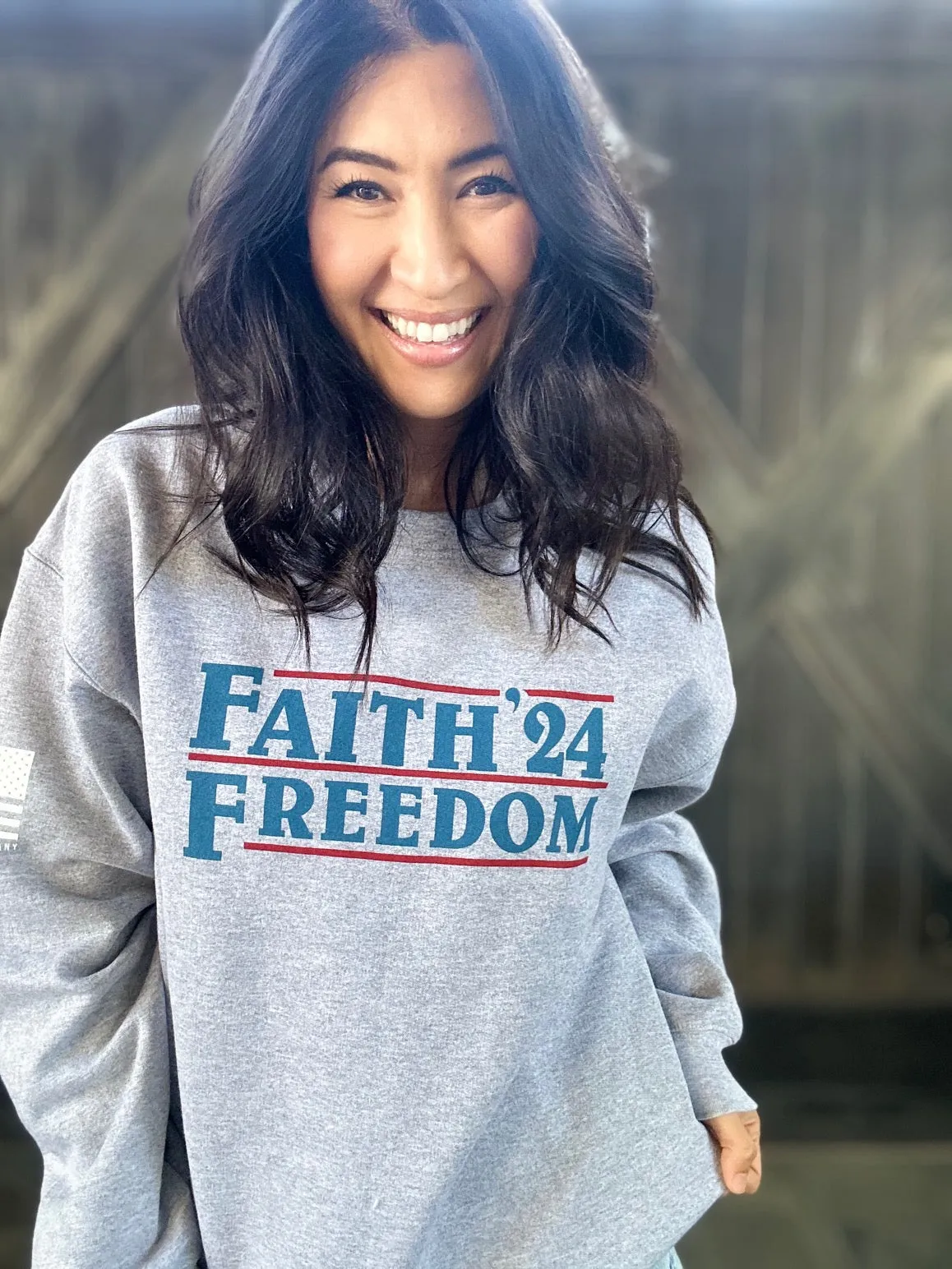 2024 Campaign Crewneck Sweatshirt (Grey)