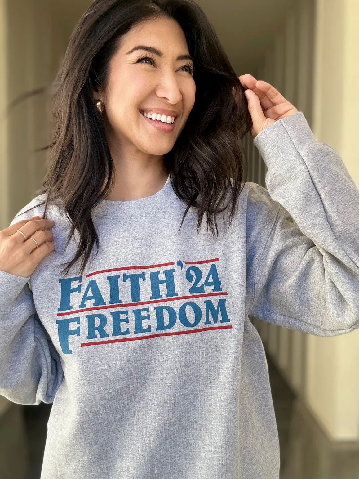 2024 Campaign Crewneck Sweatshirt (Grey)