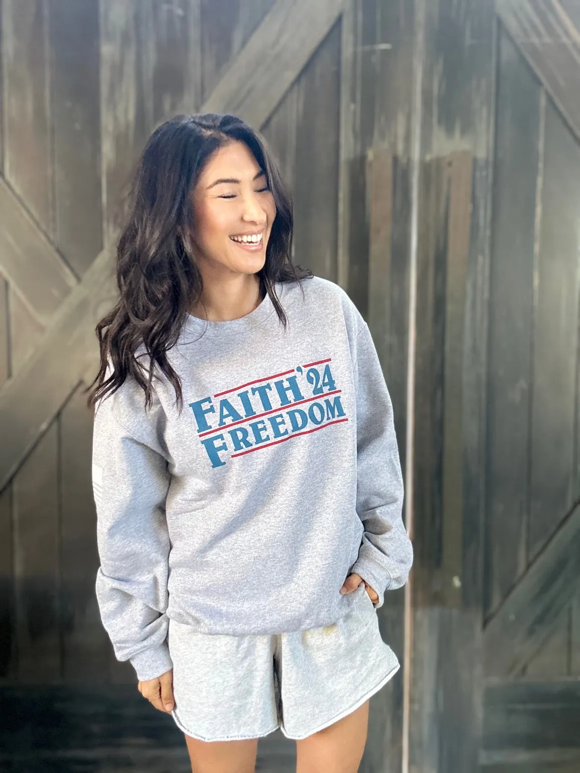 2024 Campaign Crewneck Sweatshirt (Grey)