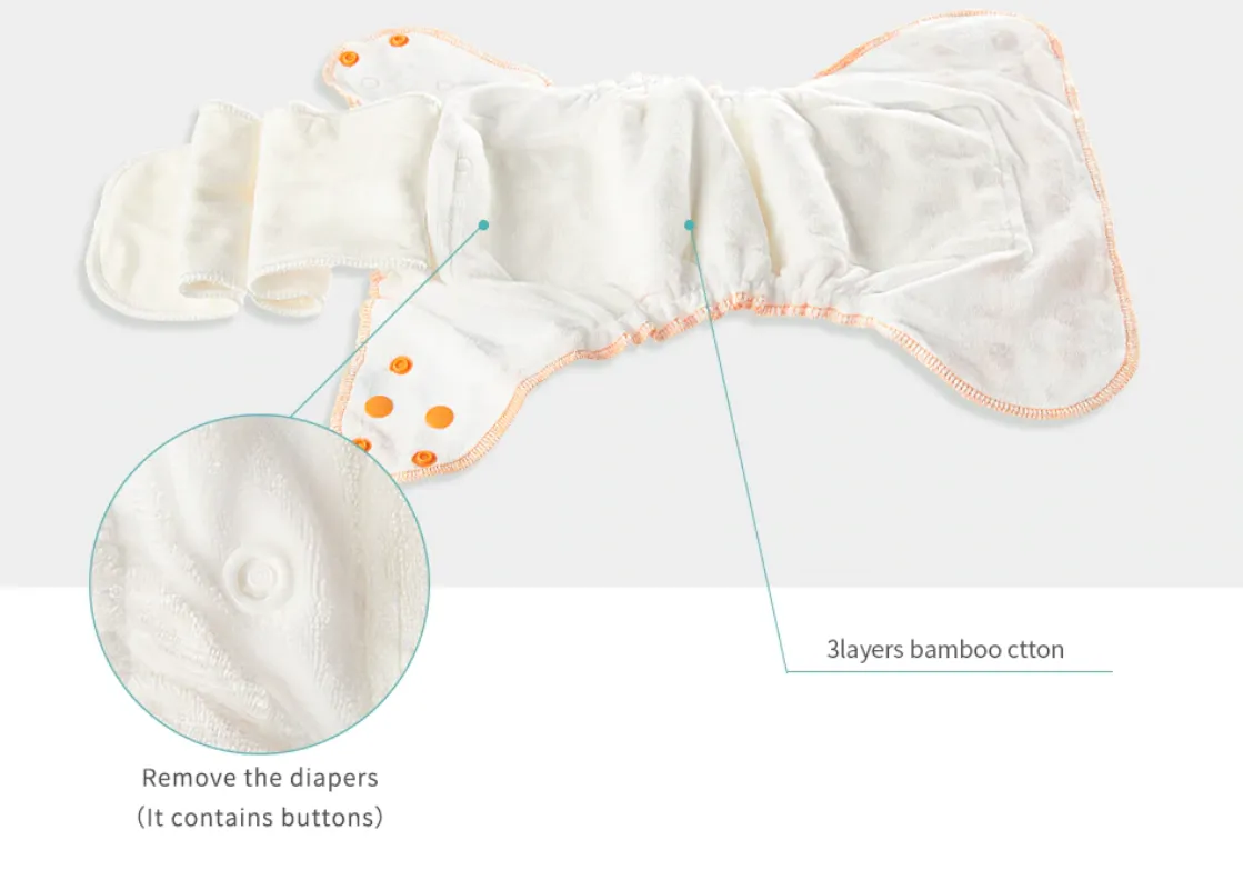 Baby Reusable Microfibre Bamboo Charcoal Nappy Boosters Washable Inserts  Liners