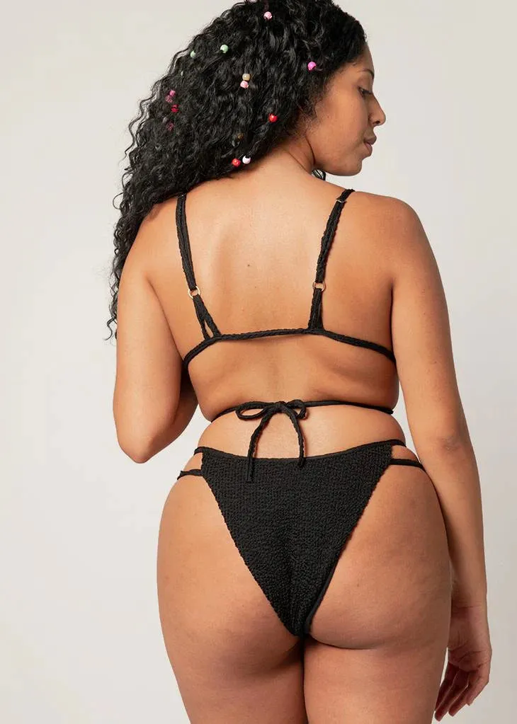 bikini bottoms - saint tropez - black