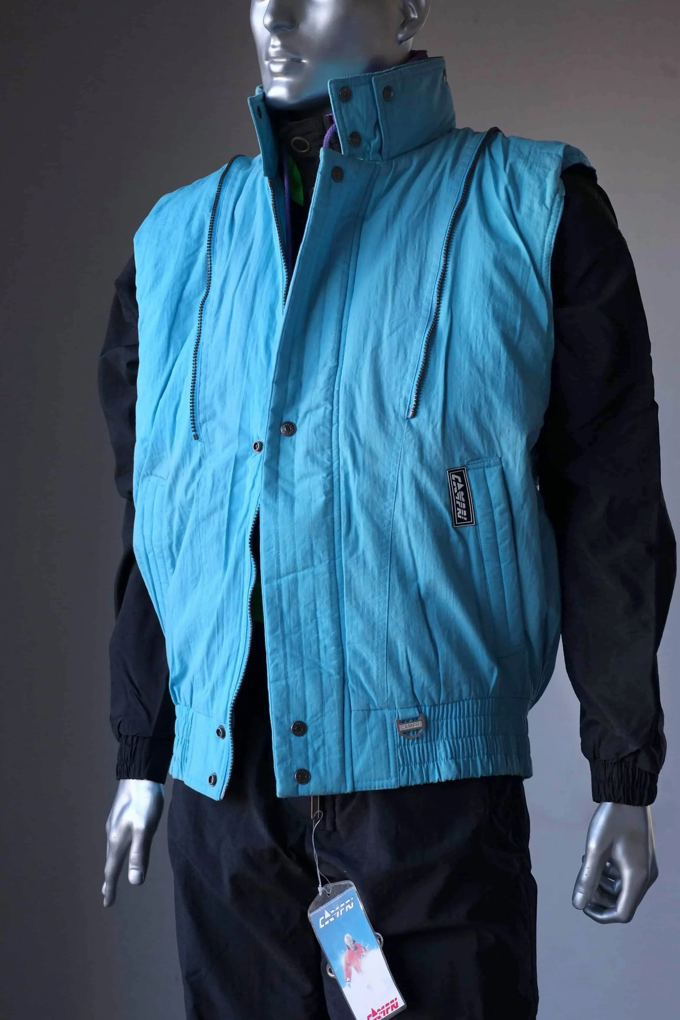CAMPRI 90s Verbier Ski Jacket w/ Removable Sleeves