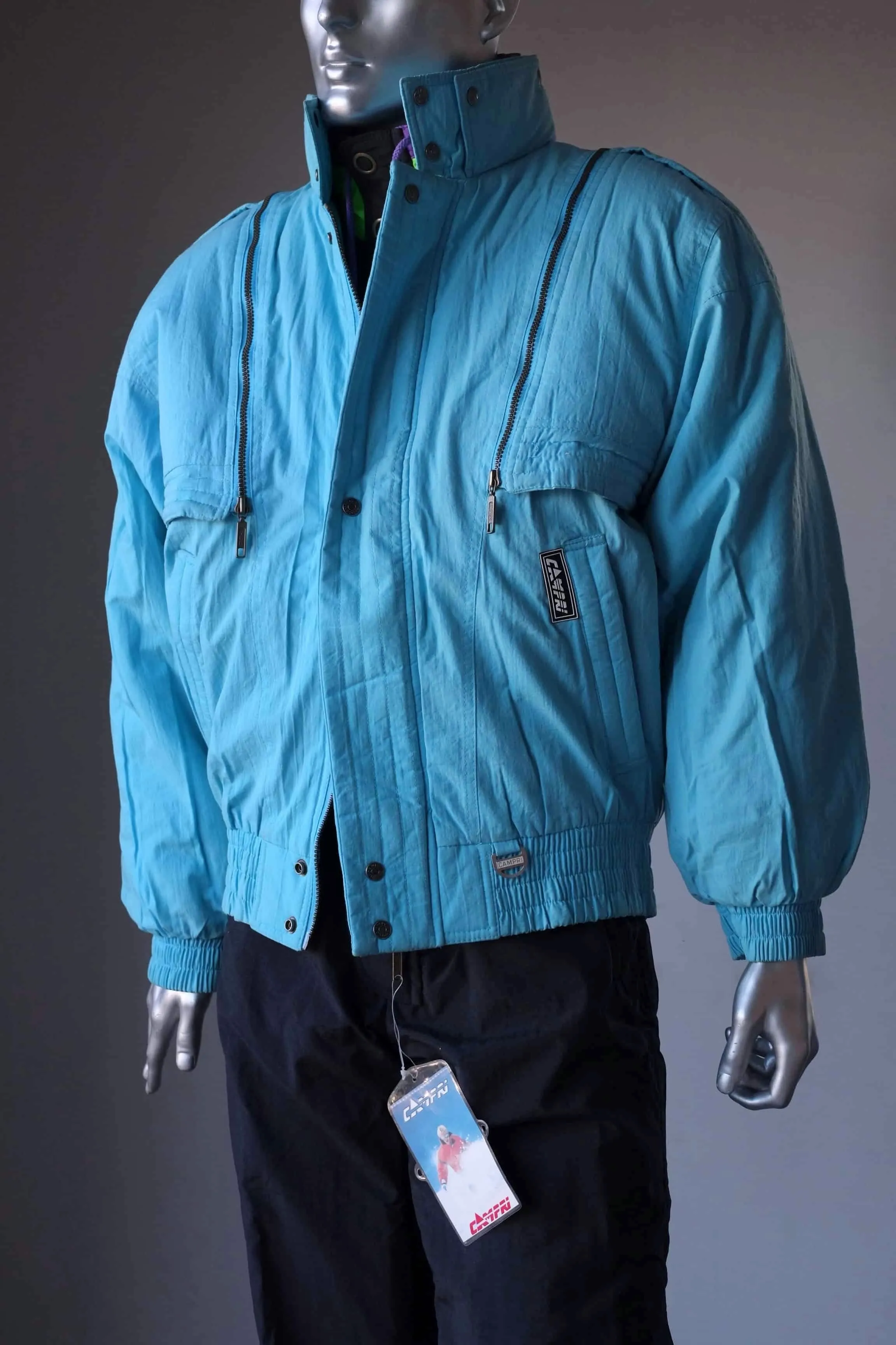 CAMPRI 90s Verbier Ski Jacket w/ Removable Sleeves