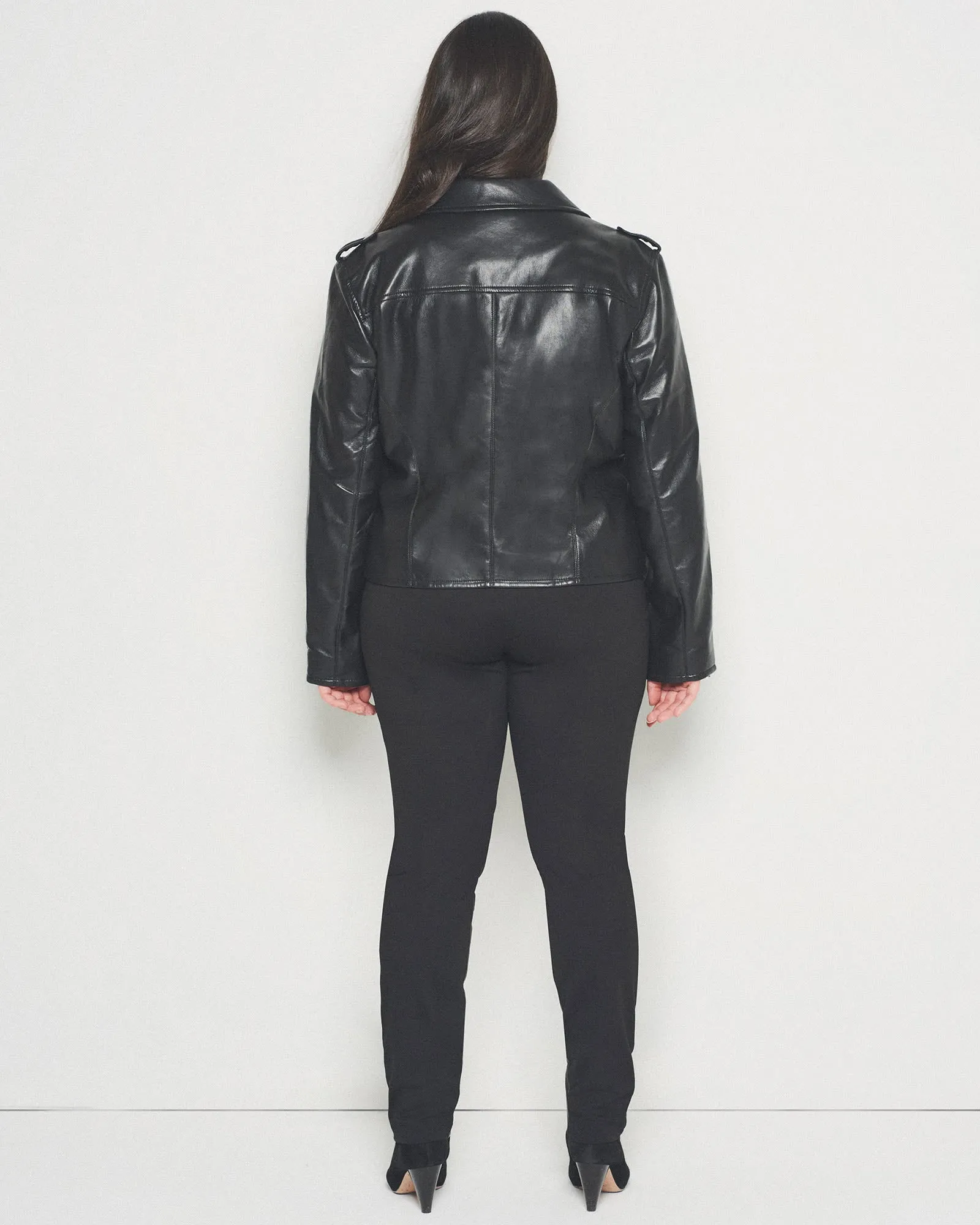 CULT RECYCLED LEATHER JACKET | Black
