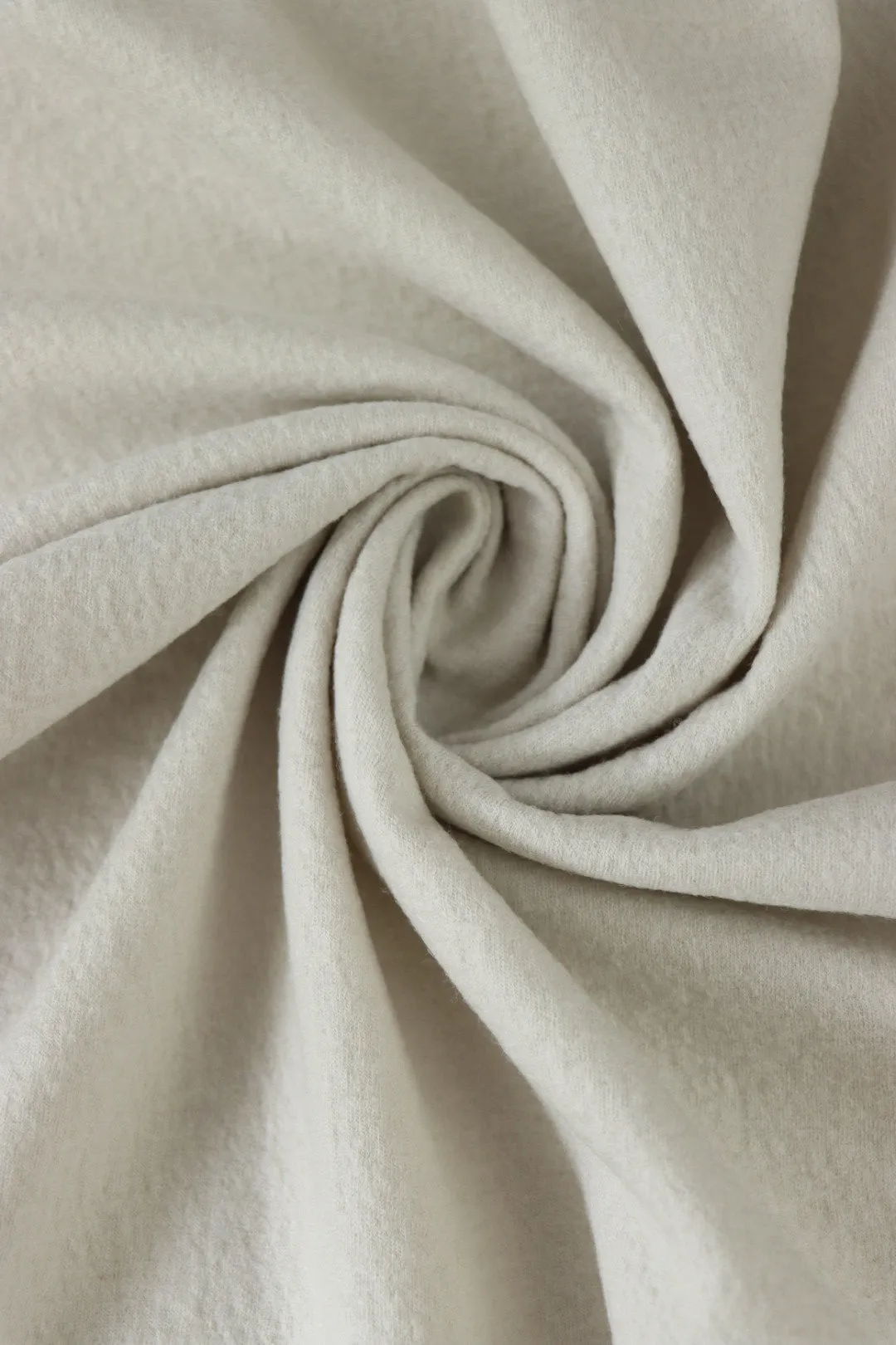Eggshell Bellevue Brushed Wool Knit | By The Half Yard