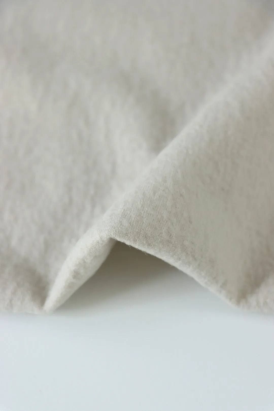 Eggshell Bellevue Brushed Wool Knit | By The Half Yard