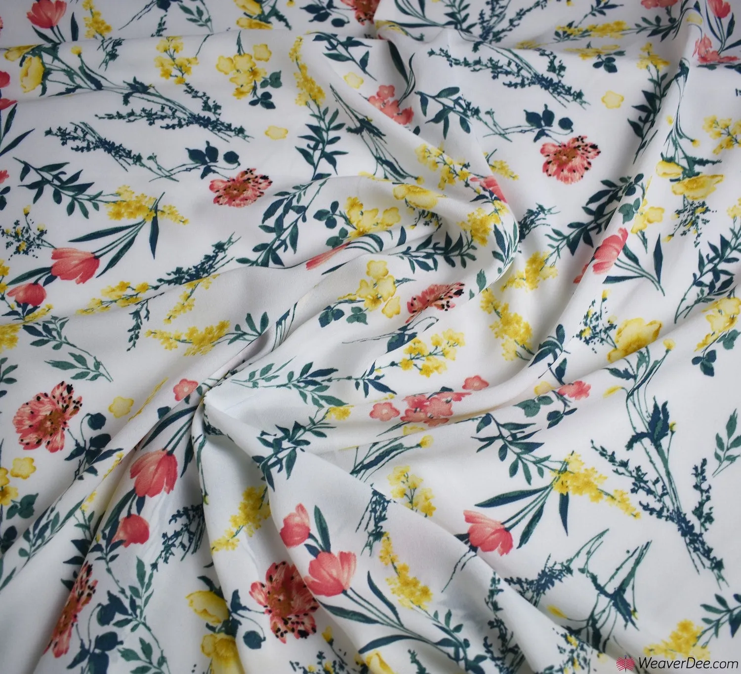 Georgette Fabric - Buttercup Ivory