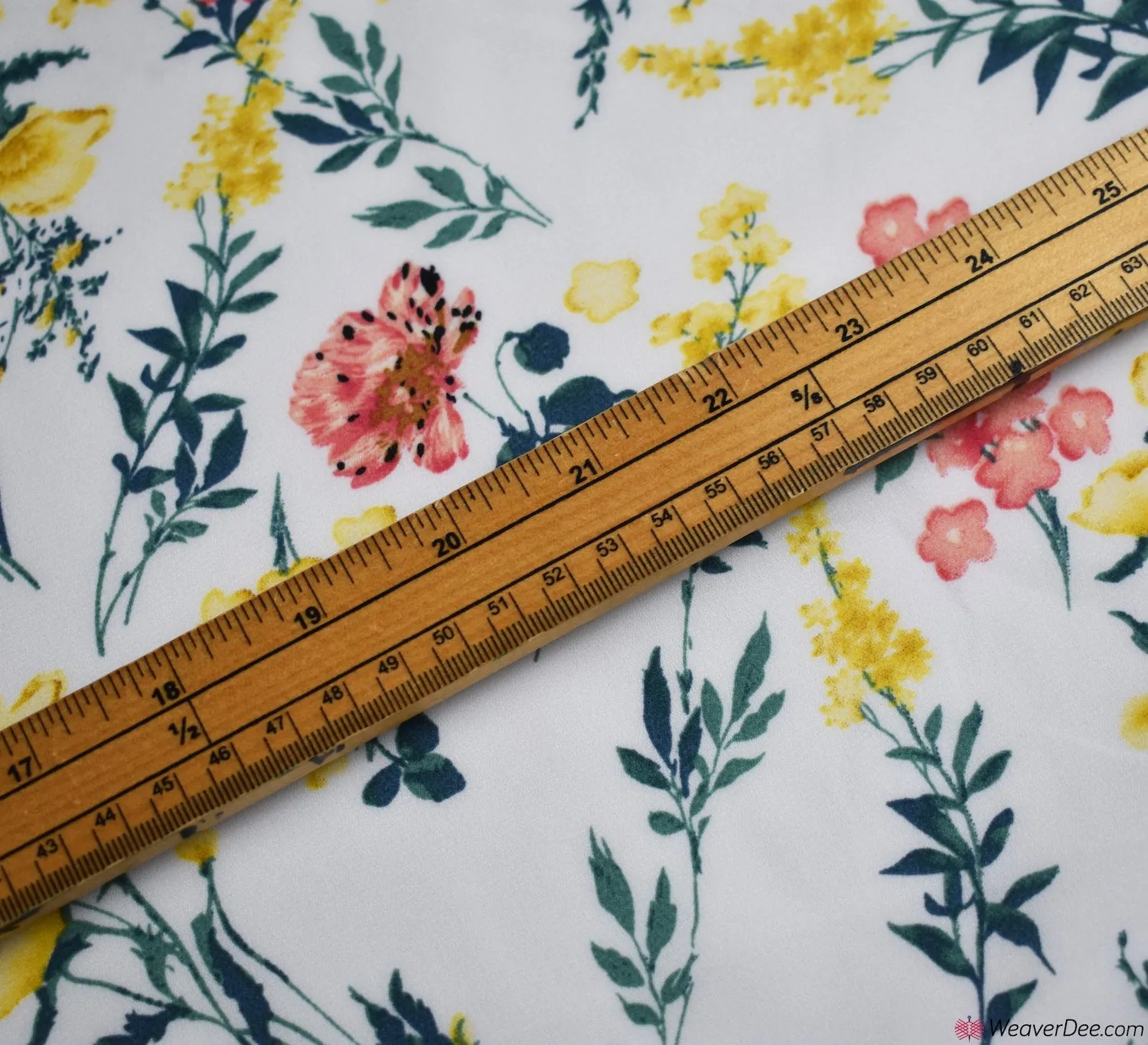 Georgette Fabric - Buttercup Ivory