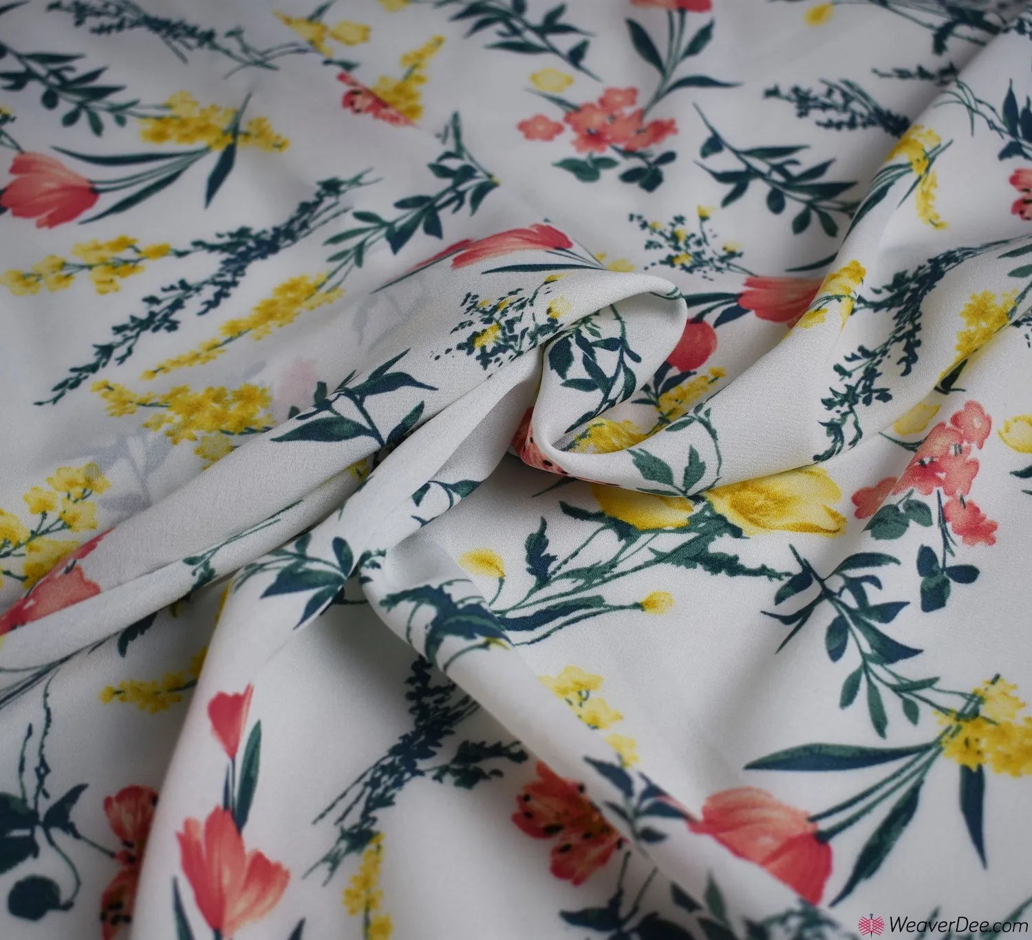 Georgette Fabric - Buttercup Ivory