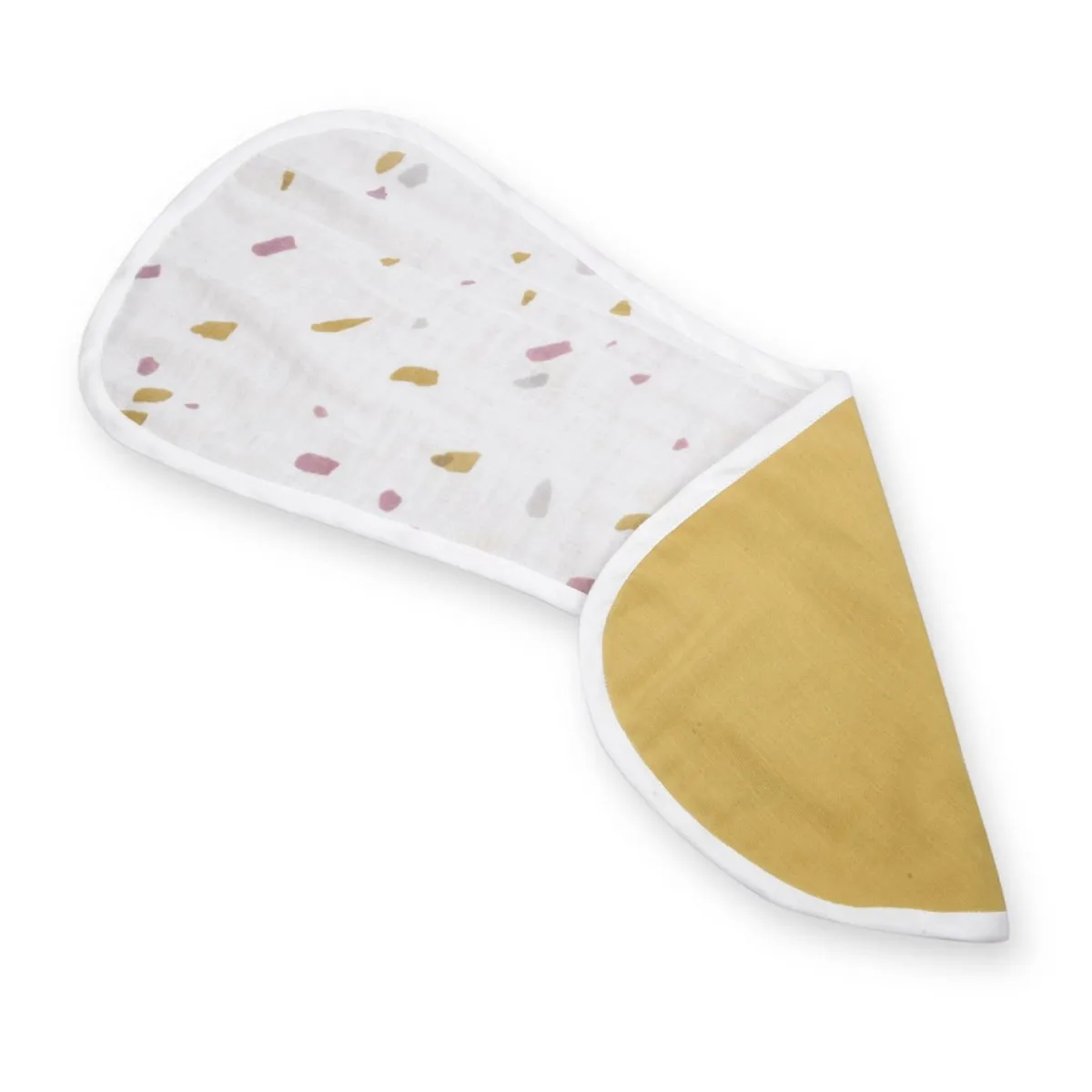 Naturally Dyed Organic Muslin Burp Cloths (Set of 2)- You are my Sunshine & I'm Peachy
