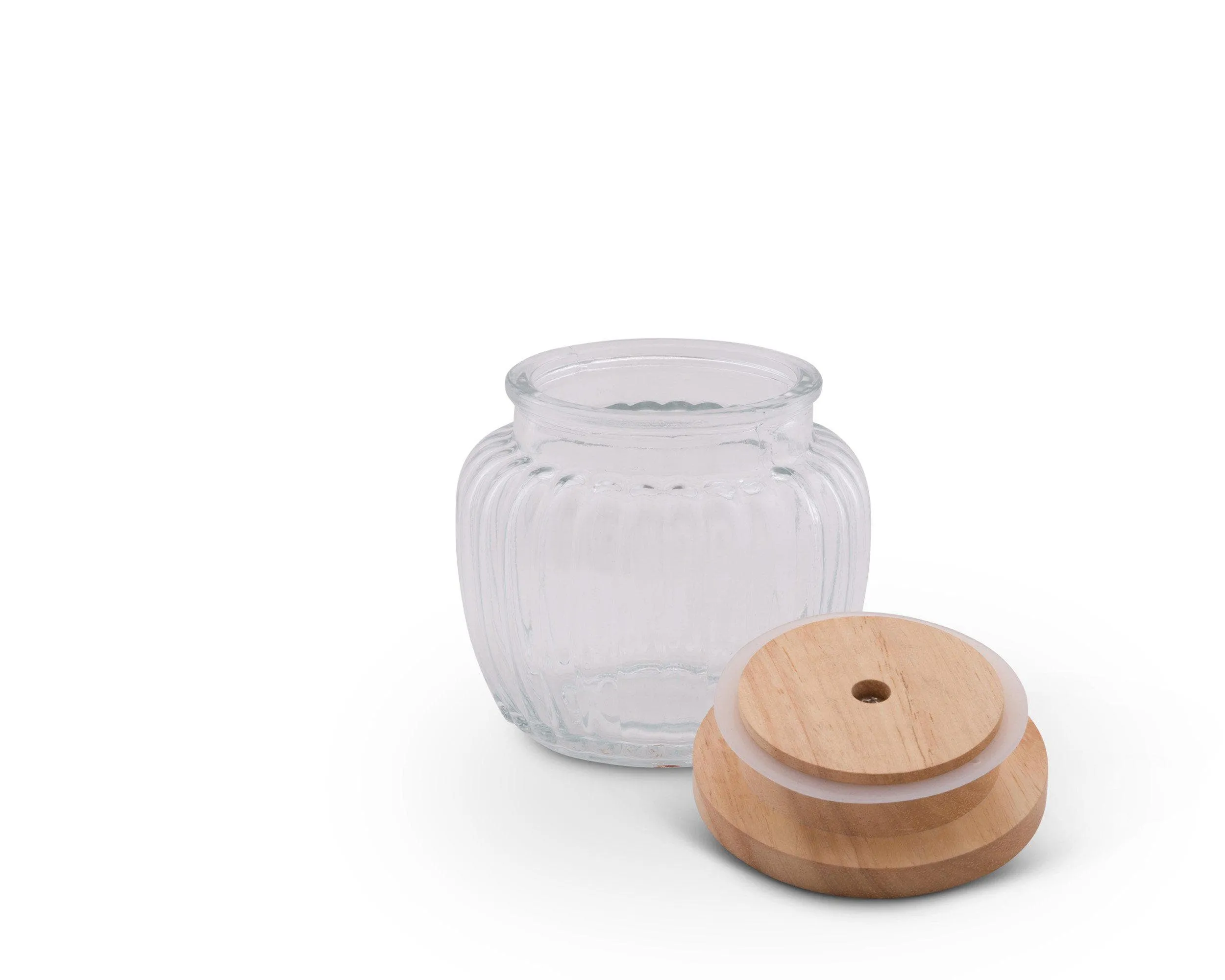 Olive Glass Canister by Arthur Court Designs