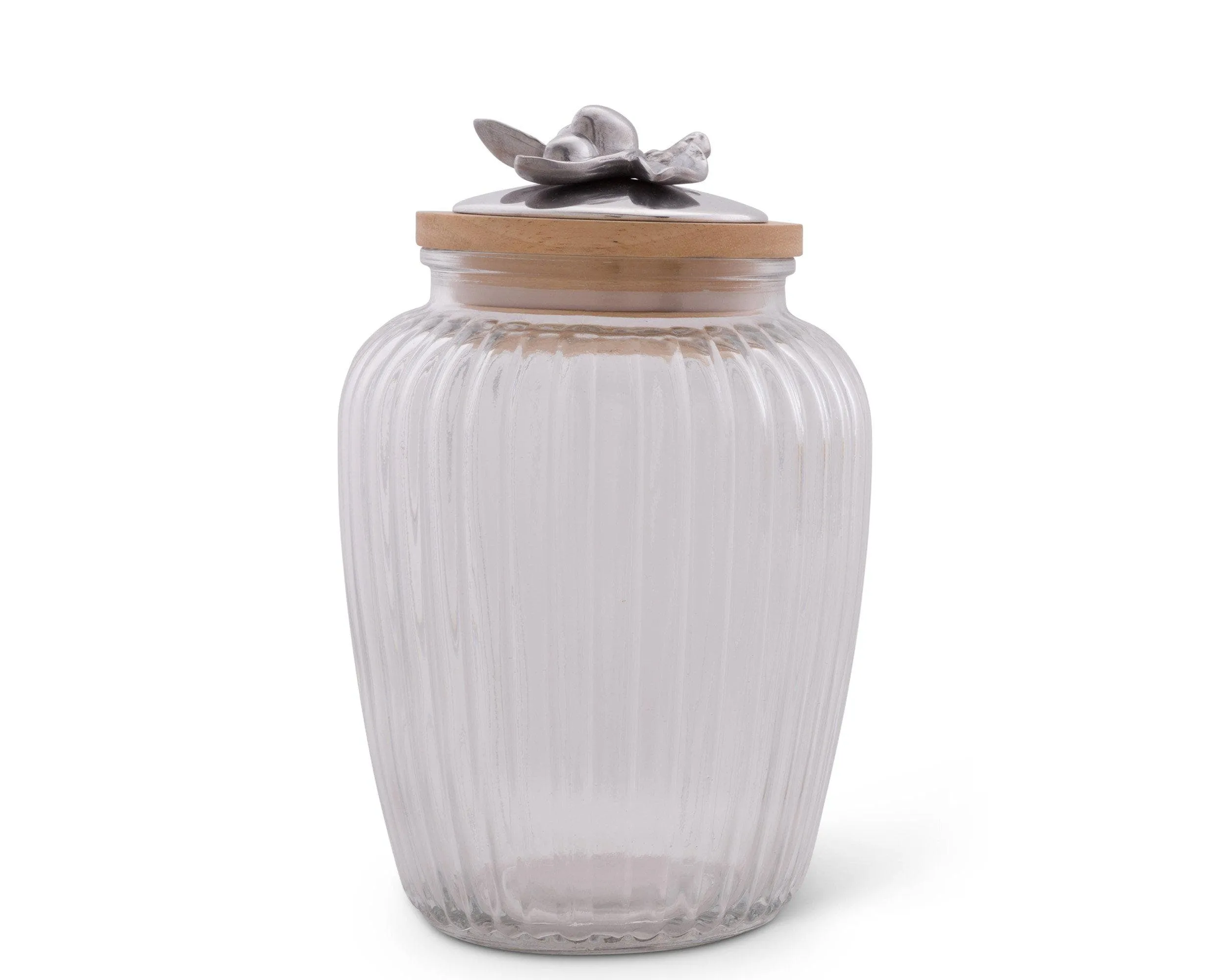 Olive Glass Canister by Arthur Court Designs