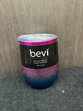 Purple, Pink and Blue Bevi Wine Cup 9oz