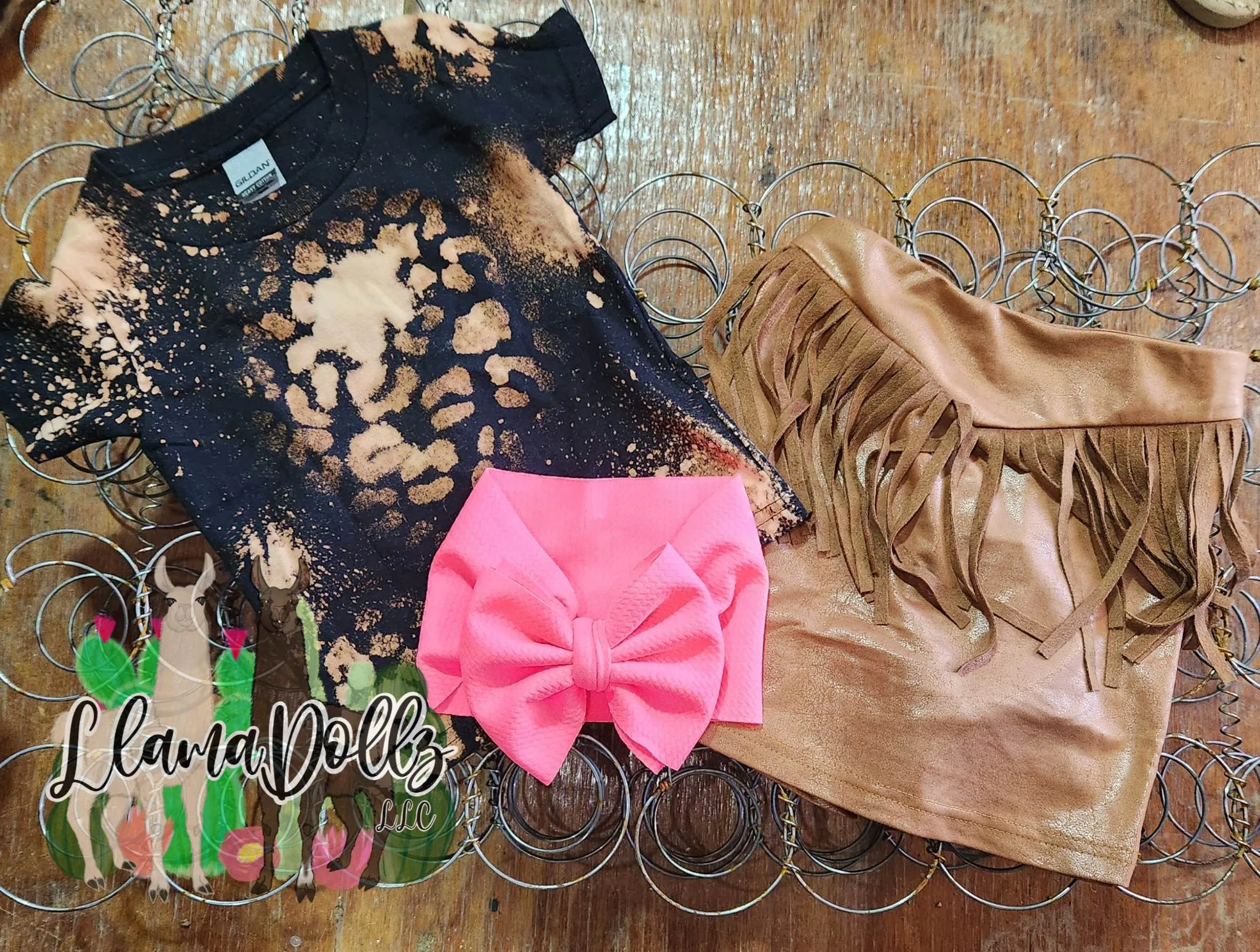 Round Up Kids Skort Tan