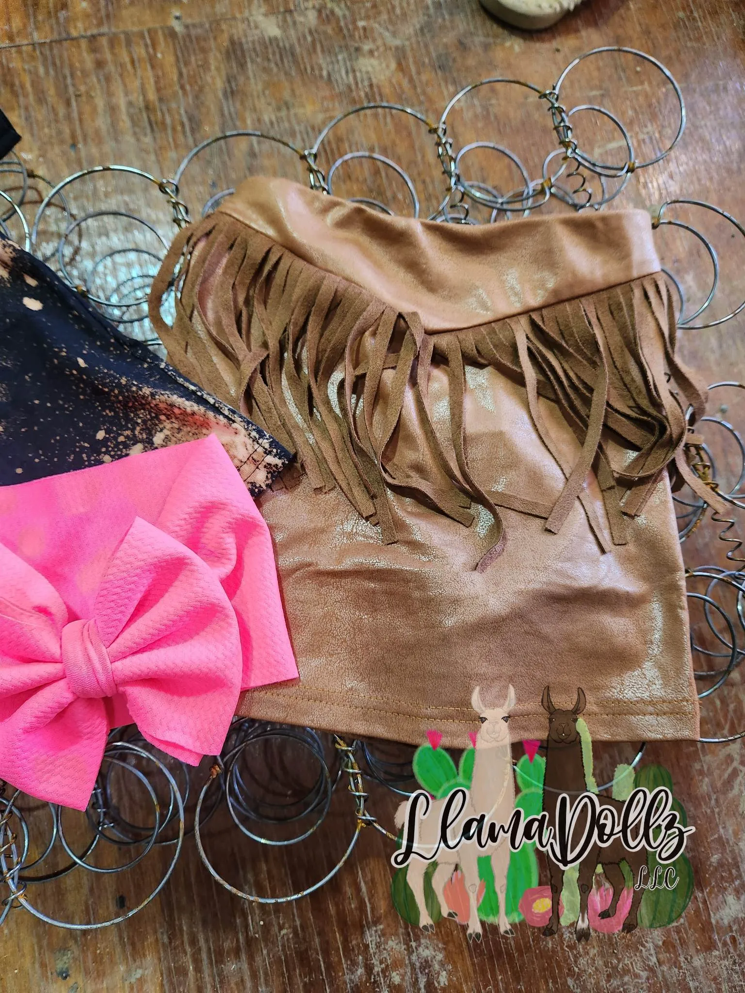 Round Up Kids Skort Tan