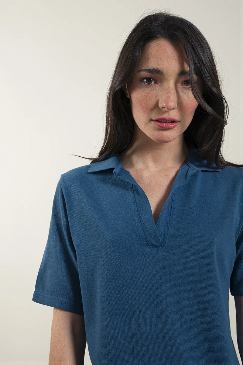 Suzanne Recycled Cotton Polo Dress